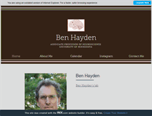 Tablet Screenshot of benhayden.com
